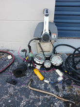 Load image into Gallery viewer, E tec top mount binnacle control, key,harness, rpm, fuel, volt, trim, multifunctional
