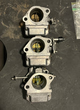 Cargar imagen en el visor de la galería, 60 hp Mercury CARBURETOR SET two stroke 3 cylinder 58-1 3301-821854T7 821854T22 58-2 821854T8 821854T23 58-3 821854T9 821854T24
