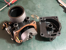 Cargar imagen en el visor de la galería, 115 hp Johnson Evinrude 0439208 436798 CARBURETOR BODY, 334961 BOWL, #74D JET two stroke