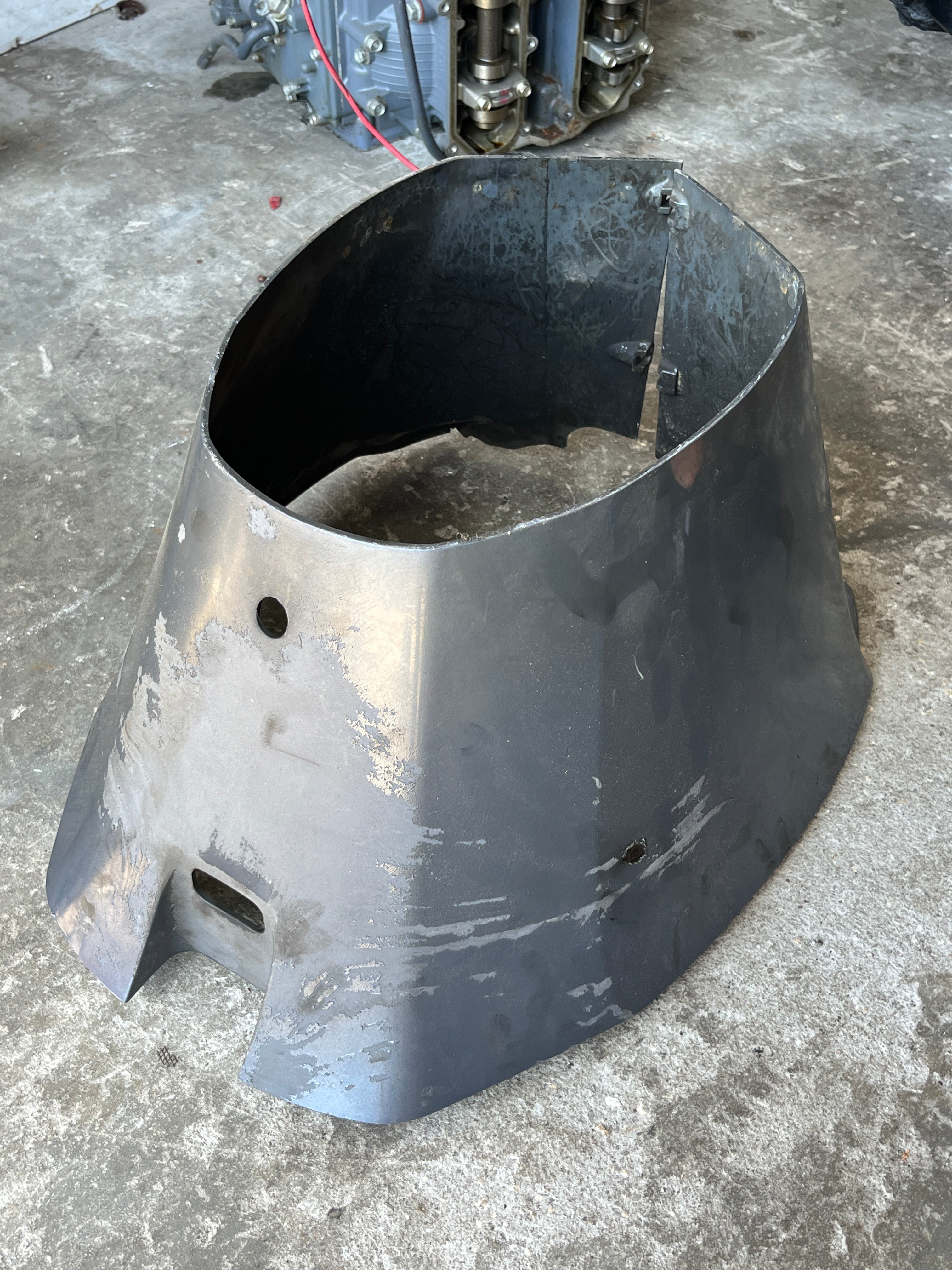 f 150 hp Yamaha BOTTOM COWLING APRON 63P-42741-01-8D four stroke 2005 ...