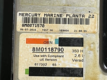 Cargar imagen en el visor de la galería, 350 hp Mercury Verado PROPULSION CONTROL MODULE PCM8002 8M0118790 2016 2.6 Liter Four Stroke