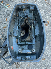 Load image into Gallery viewer, 4 hp Yamaha 6E0-45111-02-EK UPPER CASING midsection 4MSHR 1993 ‘88-93 TWO STROKE clamps 6E0-43111-01-EK 6E0-43112-01-EK