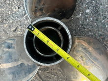 Cargar imagen en el visor de la galería, 13 x 15P PROPELLER RH 3-Blade prop Stainless NEEDS HUB KIT for Yamaha Suzuki Johnson Evinrude 4 Cylinder outboards