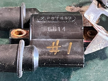 Load image into Gallery viewer, f 90 hp Yamaha IGNITION COIL #1 63P-82310-01-00 f6t557 four stroke 2005-2017 some compatibility 50 60 70 75 150 hp 18” high tension cord