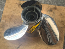 Lade das Bild in den Galerie-Viewer, Turbo Boat Propeller Right Hand 14 1/4 x 15 Pitch Stainless VO142515RA OMC COBRA VOLVO