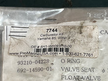 Cargar imagen en el visor de la galería, 90 85 hp Yamaha CARBURETOR REPAIR KIT 6H1-W0093-10-00 two stroke 1992-2005