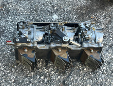 Load image into Gallery viewer, 90 75 hp Yamaha 6H1-14301-15-00 CARBURETOR set 14302 14303, 6H1-13641-02-94 MANIFOLD, 688-13610-00-00 REED VALVE two stroke 1985-1991