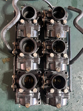 Cargar imagen en el visor de la galería, 150 175 hp OMC Johnson Evinrude V6 CARBURETOR SET 0439211 5002130 Port & Starboard 0439212 5002131 with FUEL MANIFOLD TUBES two stroke PX CX