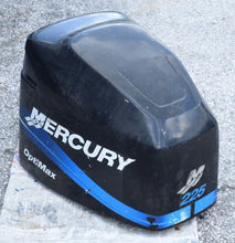 Cargar imagen en el visor de la galería, 225 hp Mercury Optimax Cowling, blue decals, hood engine cover cowl lid