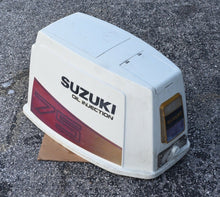 Cargar imagen en el visor de la galería, DT 75 85 hp Suzuki Cowling white engine cover 61404-95850-01T 2 cylinder Two Stroke