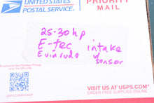 Load image into Gallery viewer, 25 30 HP Evinrude E-tec Intake 5007345 THROTTLE BODY Assembly 2015, two stroke, tps sensor 5006484, Johnson OMC