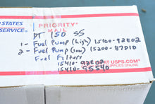 Cargar imagen en el visor de la galería, DT 150 175 200 HP Suzuki 15100-92E02 FUEL PUMP ASSY, 15410-92E02 FUEL FILTER, 15200-87D10, Super 6 cylinder EFI