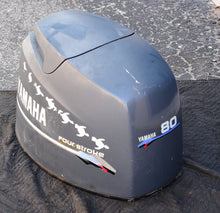 Cargar imagen en el visor de la galería, F 80 HP Yamaha Top Cowl, engine cover hood, 67G-42610-00-4D, f100 carb, Four stroke - not efi