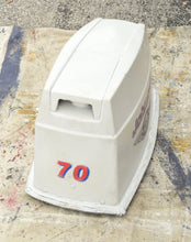 Cargar imagen en el visor de la galería, 70 hp Johnson 0435729 ENGINE COVER ASSEMBLY, 60 hp, 1993 two stroke, custom USA decals