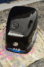 Cargar imagen en el visor de la galería, 115 90 hp Mercury Optimax 880778T03 TOP COWL fiberglass engine cover, two stroke 1.5L DFI 2005 (current number 898436T01)