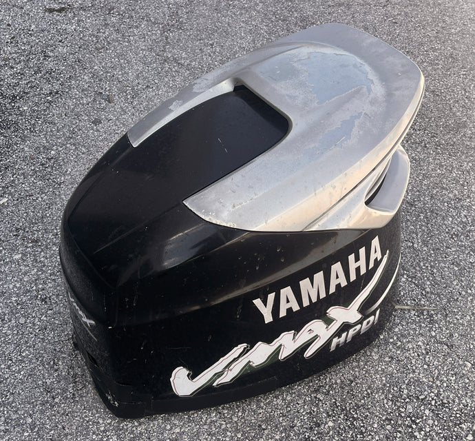 damaged 200 225 hp Yamaha HPDI TOP COWLING 6P5-42610-00-NA two stroke 2005-2006 motor cover, engine cover, hood for 3.1 liter outboards