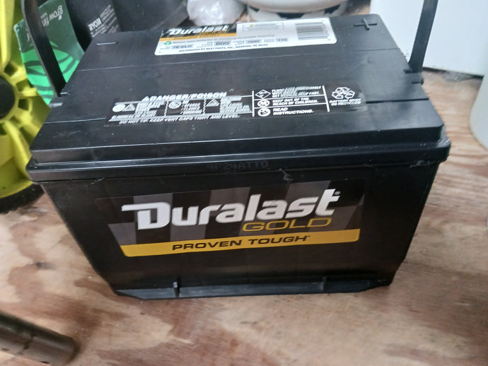 Duralast Gold Battery 78-DLG new ever installed