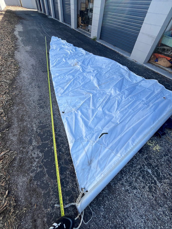 Rolly Tasker jib sail size 9x21x20' w jib and sunbrella sail cover