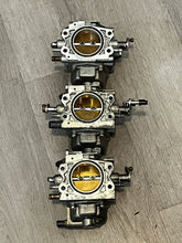 Lade das Bild in den Galerie-Viewer, 250 hp Yamaha CARBURETORS port 2-4-6 61A-14301-03-00 61A- 14302-03-00 61A-14303-03-00 two stroke 76 degree
