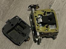 Load image into Gallery viewer, 90 hp Johnson Evinrude CARBURETOR SET two stroke 4 cylinder BODY 335830-AS BOWL 398554 56C JETS
