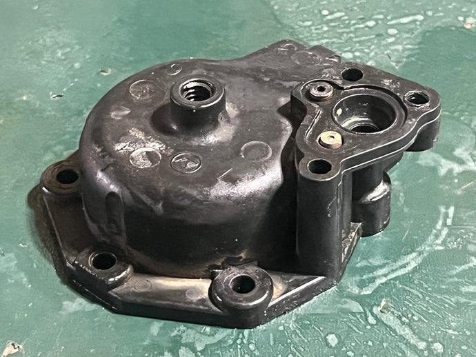 6 hp Evinrude carb FLOAT CHAMBER 5000041 0345208 four stroke 1998-2001 some compatibility 5-15 hp