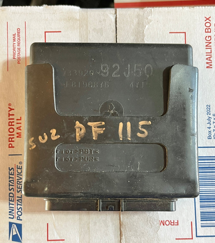DF 115 hp Suzuki 33920-92j50 ECU control unit F8T96876 2001-2011 FOUR STROKE