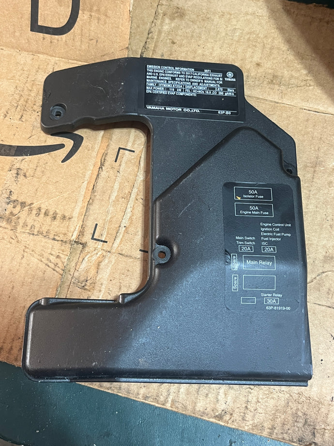 sold aug2024—-f 150 hp Yamaha 63P-81942-00-00 electrical cdi COVER 2004-2023 four stroke