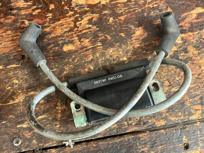 150 175 hp Johnson Evinrude Dual Ignition Coil 0583740, old numbers 0583298, 0583040, 0777664 brp etec E-tec omc OEM