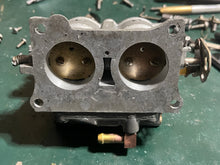 Load image into Gallery viewer, 150 hp Johnson Evinrude CARBURETOR SET 0389990 389991 389992 Two Stroke 1979 body# 324955, LINK PIN THROTTLE ARM 0387378, LINK PIN ASSY 0387379, CHOKE LINK 0316073
