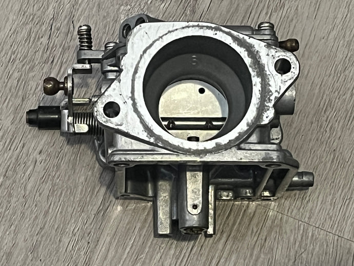 90 75 hp Yamaha CARBURETOR 2 center 6H1-14302-07-00 TWO STROKE 1992-2003 BODY ONLY