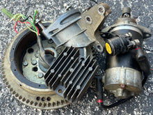 Load image into Gallery viewer, f 9.9 hp Yamaha ELECTRIC START CONVERSION PARTS bundle four stroke 6G8-85550-01-00 ROTOR flywheel, 6G8-85550-11-00, 6G8-81960-00-00 RECTIFIER &amp; REGULATOR, 6G8-81800-11-00 STARTING MOTOR 6G8-81822-40-94 BRACKET
