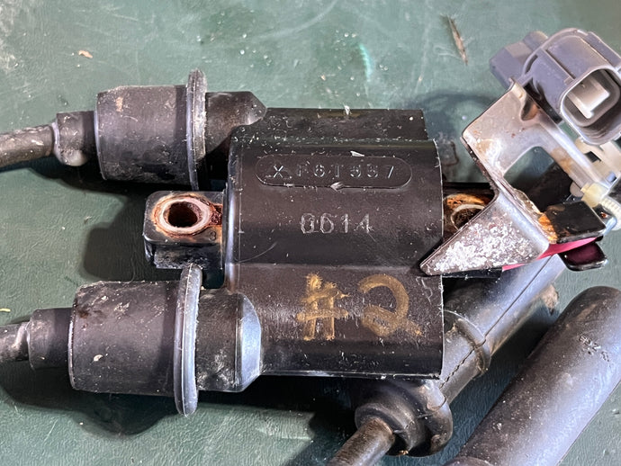 f 90 hp Yamaha IGNITION COIL #2 63P-82310-01-00 f6t557 four stroke 2005-2017 some compatibility 50 60 70 75 150 hp