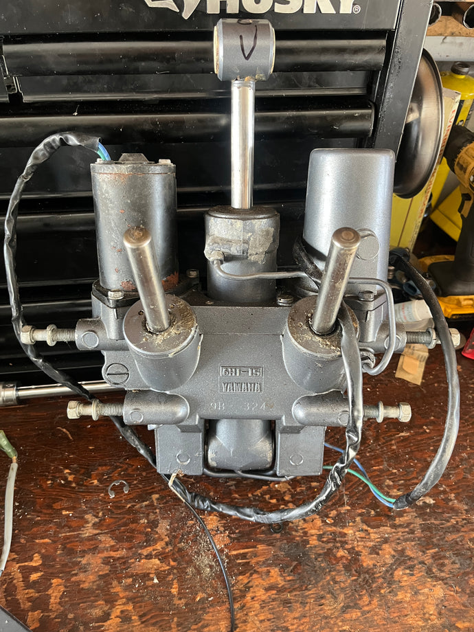 90 85 75 hp Yamaha POWER TRIM & TILT ASSY 6H1-43800-15-4D 6H1-15 two stroke 1997-2001 some 80 70 60 compatibility