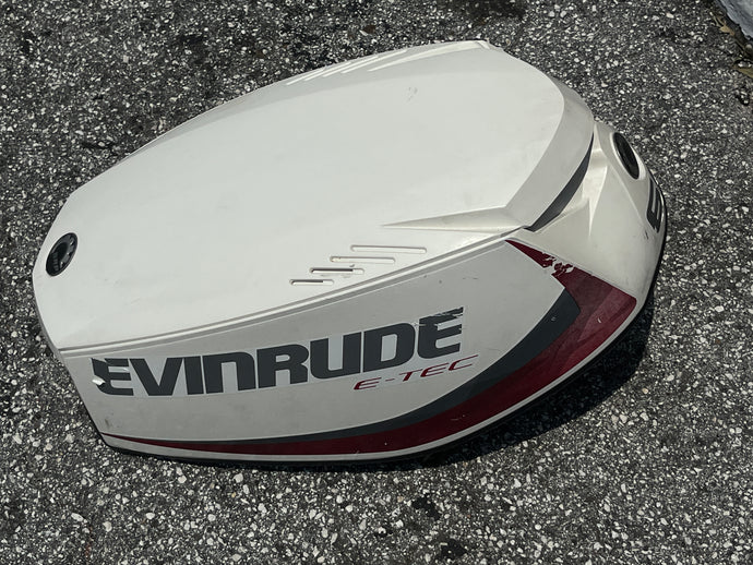 60 hp Evinrude E-tec 0285812 Motor Cover Assy White AF AG MODELS