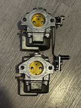 Load image into Gallery viewer, 40 50 hp Johnson Evinrude CARBURETOR SET 397064 395790 398318 396140 Two Stroke 2 Cylinder 1985-1993 also 398347 398346 432982 432983 432985 432984 432437 398340
