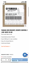 Cargar imagen en el visor de la galería, sold may2026—-150 175 200 hp Yamaha REMOTE CONTROL BRACKET 68F-48531-10-00 68F-48531-00-00 two stroke HPDI 2000-2005
