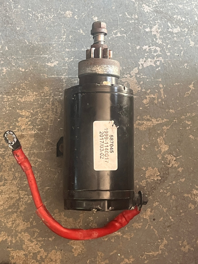 30 25 15 hp Evinrude E-tec STARTER MOTOR 0587045 two stroke 2017 AA AB AF AG 2012-up some 40 50 60 hp
