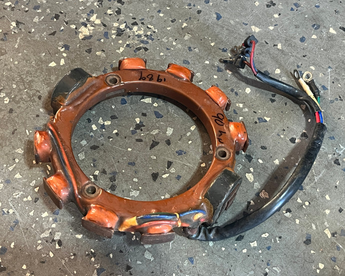 90 hp Yamaha 688-85510-11-00 STATOR, two stroke 3 cylinder OEM TESTED 1984-1996