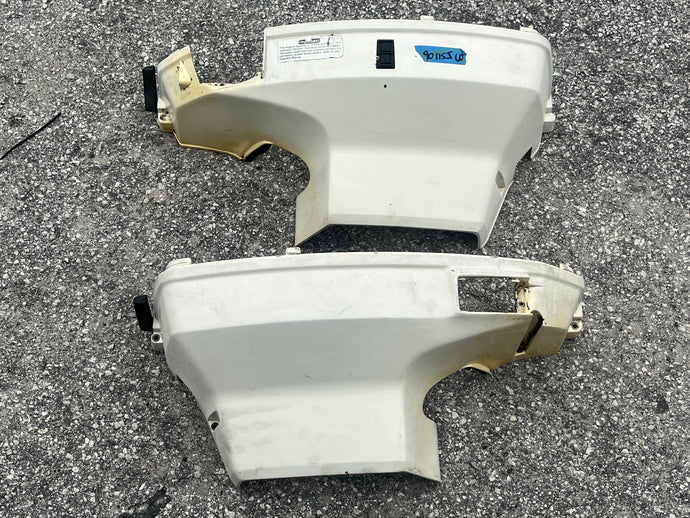 90 115 hp Johnson Evinrude side covers 433339 433338 Two Stroke 60 degree ois 0434645 0434646 1993-2000