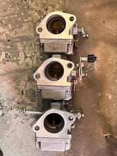 Load image into Gallery viewer, 50 40 hp Mercury CARBURETOR SET 823799T34 823799T35 823799T36 wme 93-1a 93-2a 93-3a 3 Cylinder Two Stroke 2005 Electric
