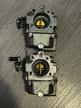 Load image into Gallery viewer, 40 50 hp Johnson Evinrude CARBURETOR SET 397064 395790 398318 396140 Two Stroke 2 Cylinder 1985-1993 also 398347 398346 432982 432983 432985 432984 432437 398340
