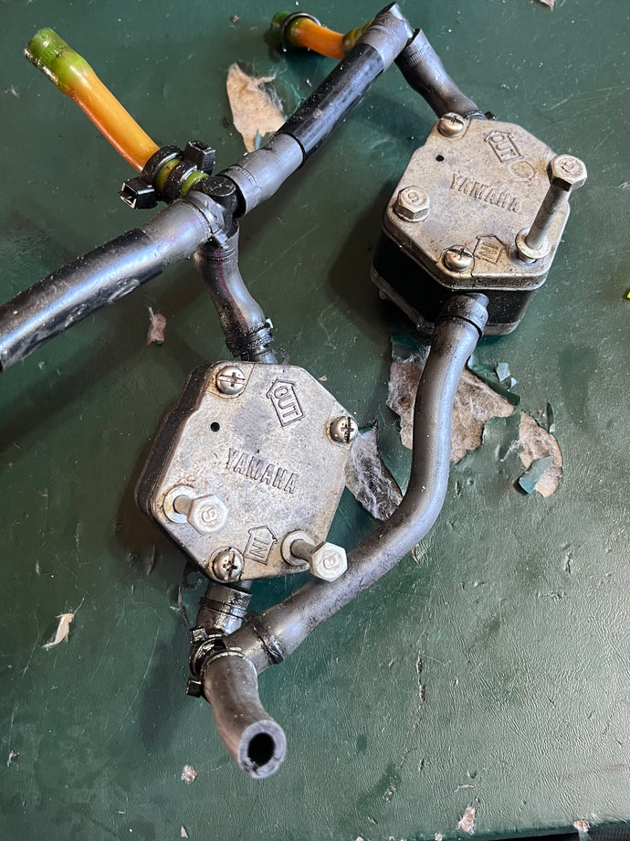 150 hp Yamaha FUEL PUMPS 6E5-24410-03-00 two stroke 1994-2004 some compatibility 115 130 175 200 225 250 300 hp