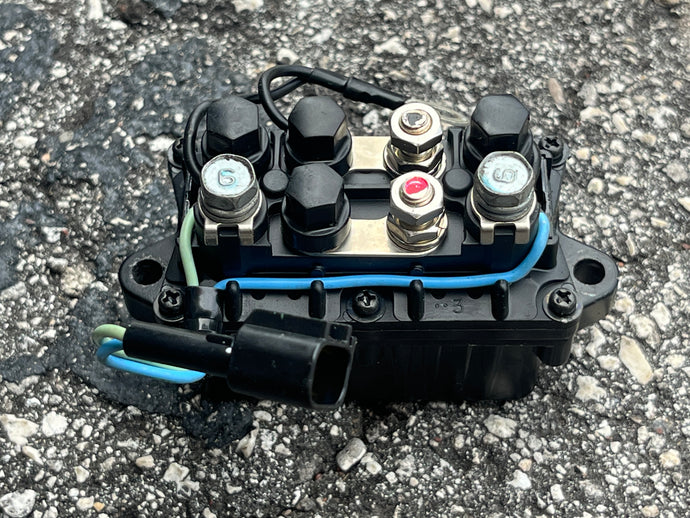 f 90 hp Yamaha POWER TRIM TILT RELAY 63P-81950-00-00 four stroke 2005-2024 some compatibility 50 60 70 75 90 115 175 200 225 250 hp