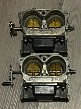 Load image into Gallery viewer, 90 hp Johnson Evinrude CARBURETOR SET two stroke 4 cylinder BODY 335830-AS BOWL 398554 56C JETS
