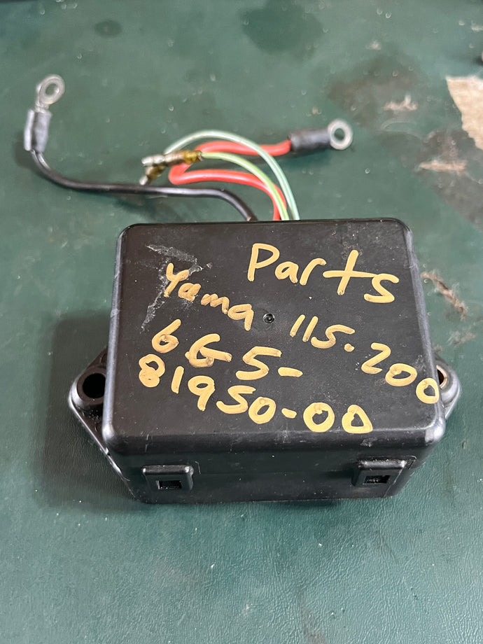 parts 115 130 150 175 200 hp Yamaha electrical CONTROL RELAY 6G5-81950-01-00 two stroke 1987-1990