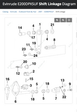 Cargar imagen en el visor de la galería, 200 225 250 HP Evinrude E-tec neutral safety swithch 058780 &amp; shift arm assy wit
