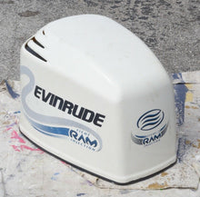 Cargar imagen en el visor de la galería, 200 225 250 hp Evinrude Ficht engine cover 0285465 0285384 RAM Injection Cowling two stroke
