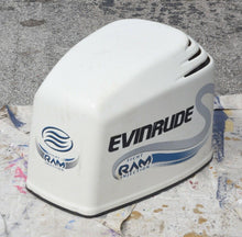 Cargar imagen en el visor de la galería, 200 225 250 hp Evinrude Ficht engine cover 0285465 0285384 RAM Injection Cowling two stroke
