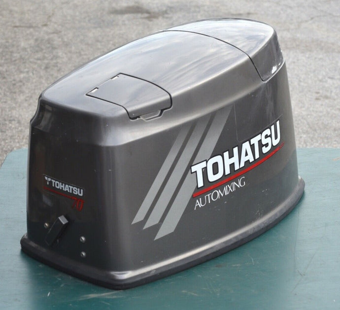 60 70 hp Tohatsu Nissan 3 cylinder cowling, engine cover hood top lid