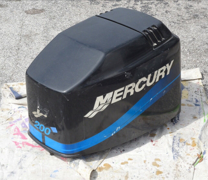 200 hp Mercury Cowling Saltwater 2.5 liter v6 outboard Two Stroke Engine Cover